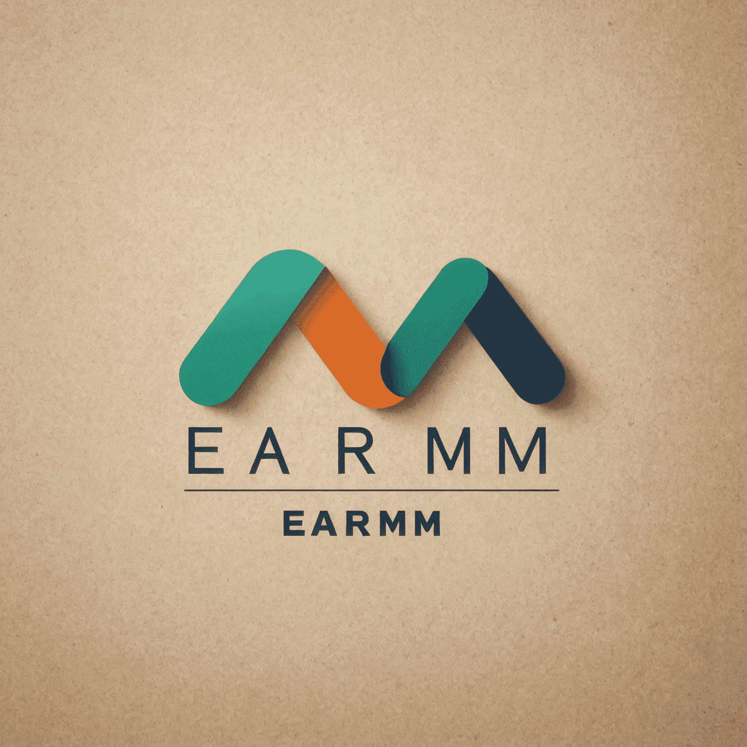 EarnM logo - A stylized 'E' and 'M' combined, representing financial growth and stability