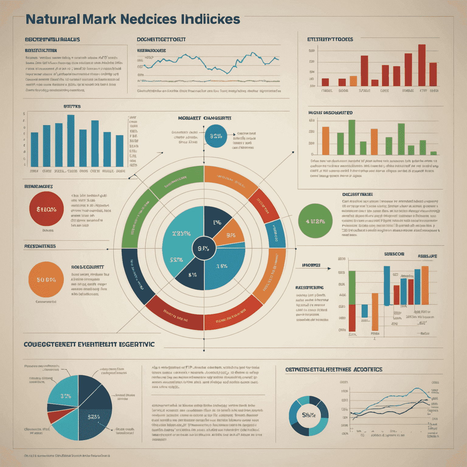 A diagram showing how ETFs track various market indices